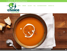 Tablet Screenshot of choicefreshmeals.com.au